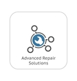 advanced repair solutions icon flat design vector image