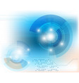blue tech background vector image