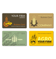 agro card 001 vector image vector image