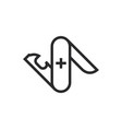 swiss army knife icon in modern style for web vector image