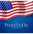usa president day party holiday background vector image
