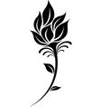 Flower - minimalist and simple silhouette Vector Image