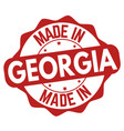 made in georgia sign or stamp vector image