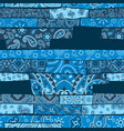 bandana paisley fabric patchwork wallpaper vector image vector image