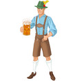 oktoberfest guy vector image vector image