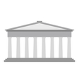 roman pantheon flat vector image