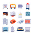 animal box icons set vector image vector image