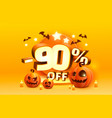 halloween special 90 off sale banner promotion vector image vector image