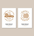 happy easter card badge logo sign vector image