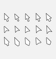 mouse cursor icons vector image