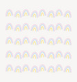 rainbow brush doodle seamless pattern brush set vector image