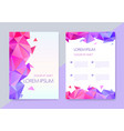abstract geometric graphic design covers vector image