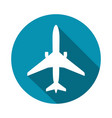 airplane sign vector image