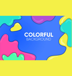 Background liquid colorful Royalty Free Vector Image