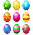easter eggs vector image