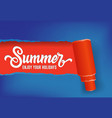 summer enjoy your holidays seasonal banner design vector image