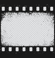 old grunge movie film strip vintage border texture vector image vector image