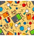 science laboratory seamless pattern background vector image vector image