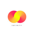 endless loop symbol logo icon mobius vector image vector image