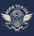 motorcycle t-shirt graphics vector image