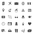 trip icons on white background vector image