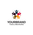 community people alliance logo design concept vector image