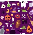 halloween symbols collection vector image