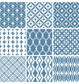 abstract seamless patterns vector image