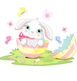 easter bunny vector image vector image