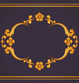 ornamental vintage frame vector image