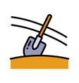 shovel concept modern color high quality vector image vector image