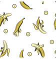 seamless banana pattern vector image
