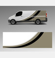 graphic abstract wave designs for wrap vehicle vector image vector image
