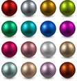 set of color balls vector image