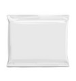 flexible bag of foil in gray color food snack vector image