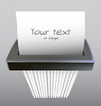 paper shredder vector image vector image