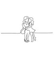 woman hold her bawith air balloons vector image