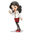 a fashionable businesswoman vector image