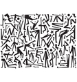 dancing people symbols vector image