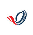 tire icon vector image vector image
