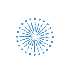 Fireworks Happy Birthday with a gold number 60 Vector Image