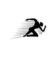 running fast icon design template vector image vector image