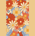 seamless retro pattern with dense groovy vector image vector image