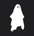 White ghost halloween Royalty Free Vector Image