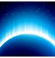 dark blue colored space background with beautiful vector image