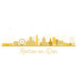 rostov-on-don russia city skyline silhouette vector image