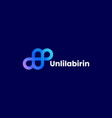 logo unlimited labyrinth gradient colorful style vector image vector image