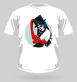 shirt katrina vector image