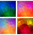 set of colorful geometric modern patterns vector image vector image