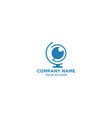 visual global logo design vector image